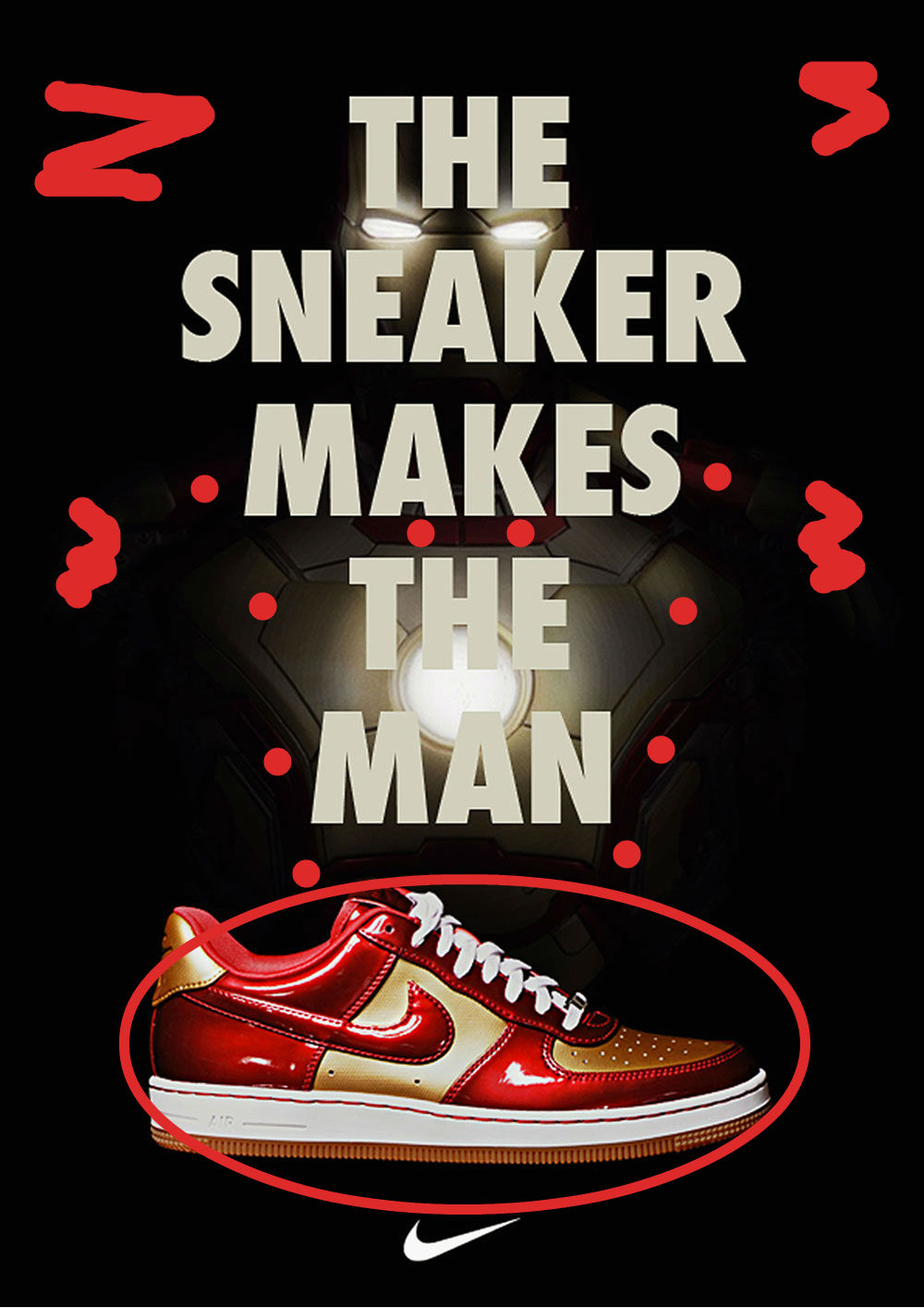 the sneaker makes the man nike ad